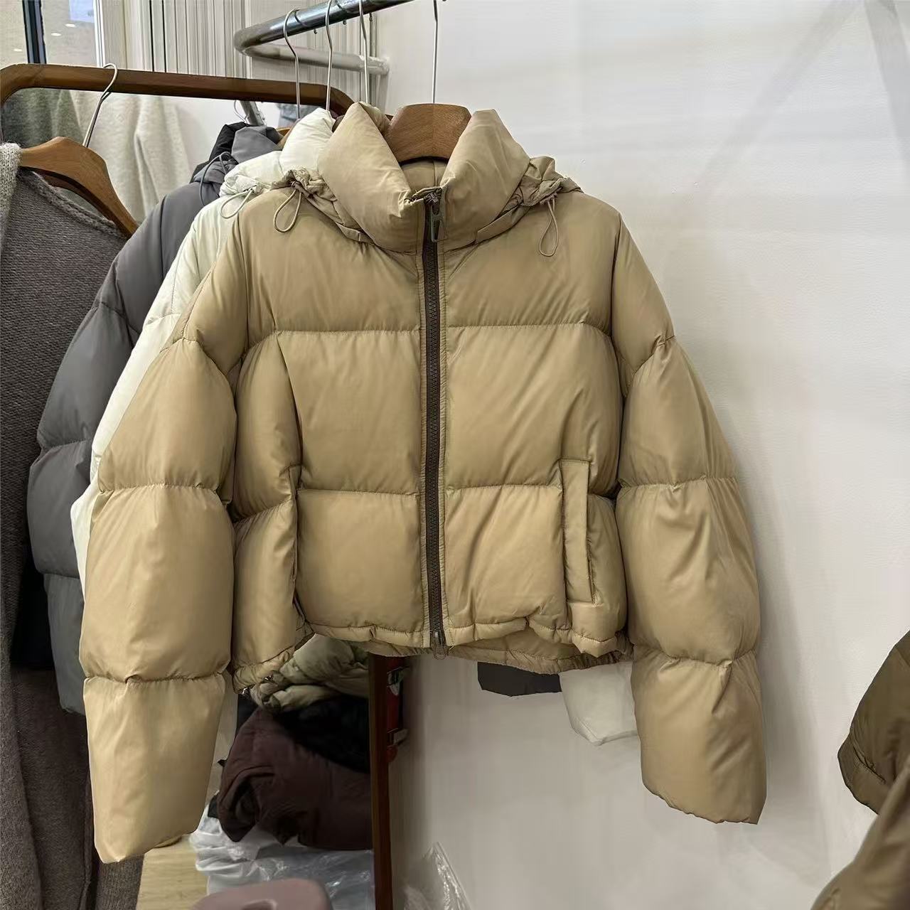 (D)1476短款高腰棉服