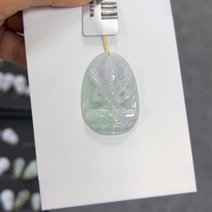 颈饰未镶嵌翡翠赵*连守护神