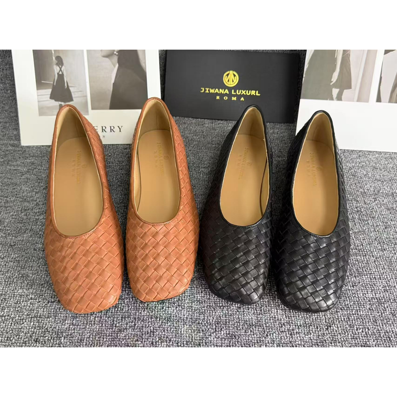 [JL早春新品]JIWANA LXUXRL 女士编织单鞋休闲鞋8190