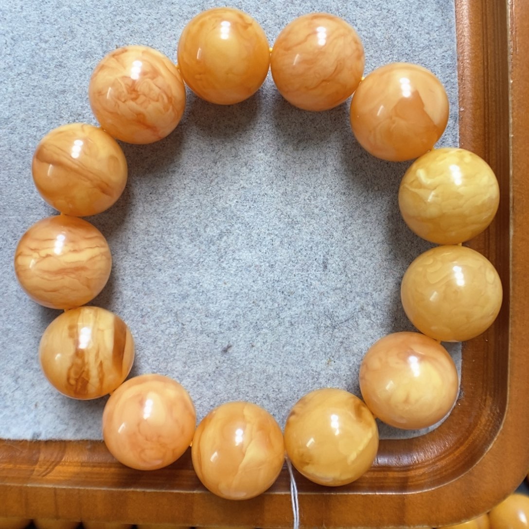 蜜蜡手串未镶嵌蜜蜡手串