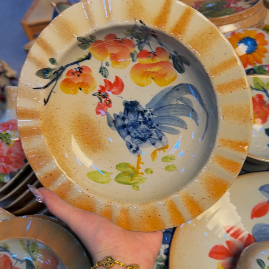 瓷片景德镇陶瓷手工手绘