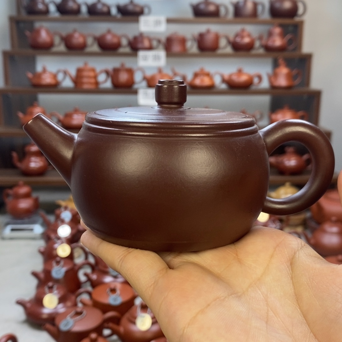 茶壶紫砂汉瓦壶紫泥200xcccc 