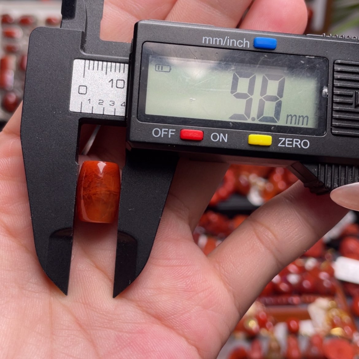 【闪购商品】未镶嵌桶珠9.8m南红玛瑙