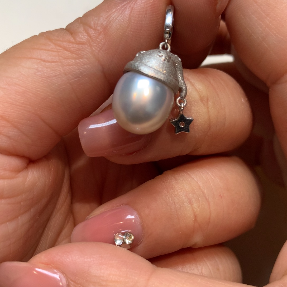 海水珍珠颈饰银S925镶嵌