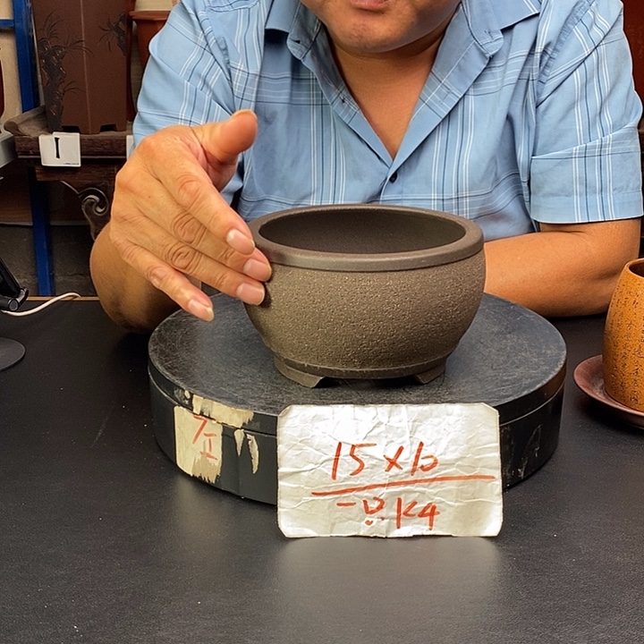 紫砂花盆货号一只KK4