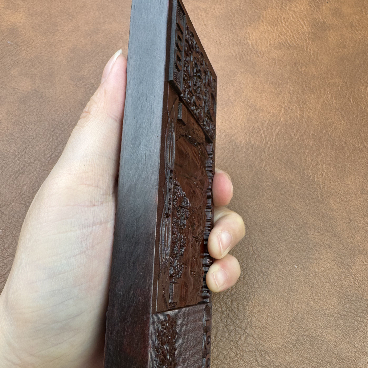 厚紫檀木紫檀创意文玩摆件老款1.8