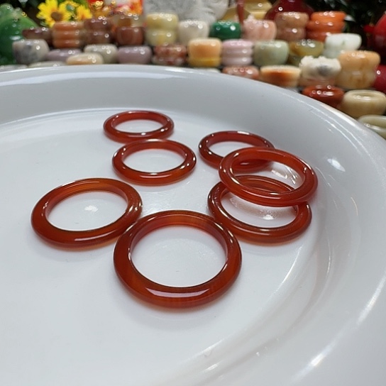 玛瑙/玉髓戒指未镶嵌雅**c