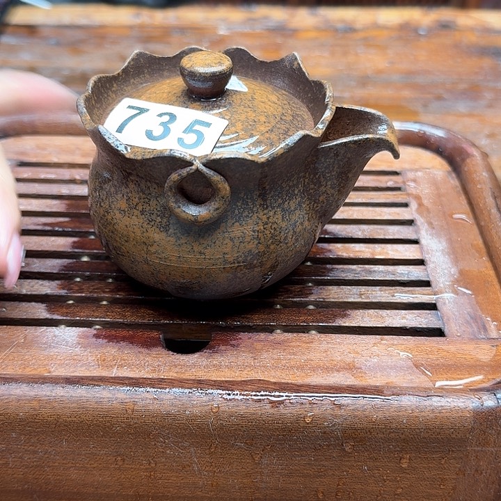 纯手工制作粗陶茶具