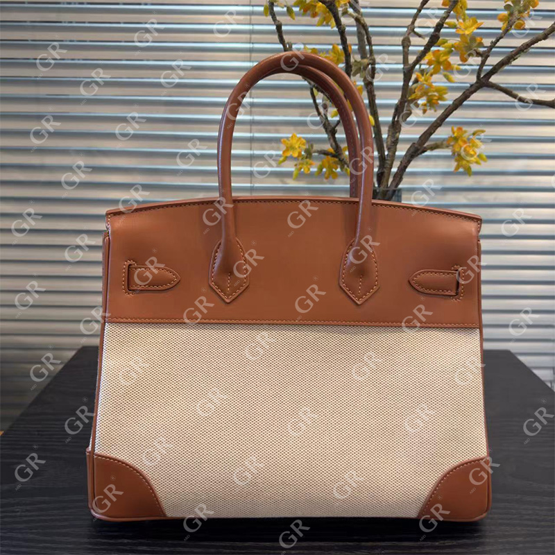 ABDGR【A帆布拼皮BK】进口手工重工经典高版本包包A088