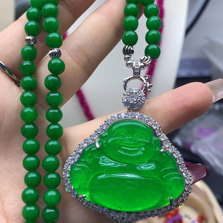 翡翠颈饰未镶嵌吊坠