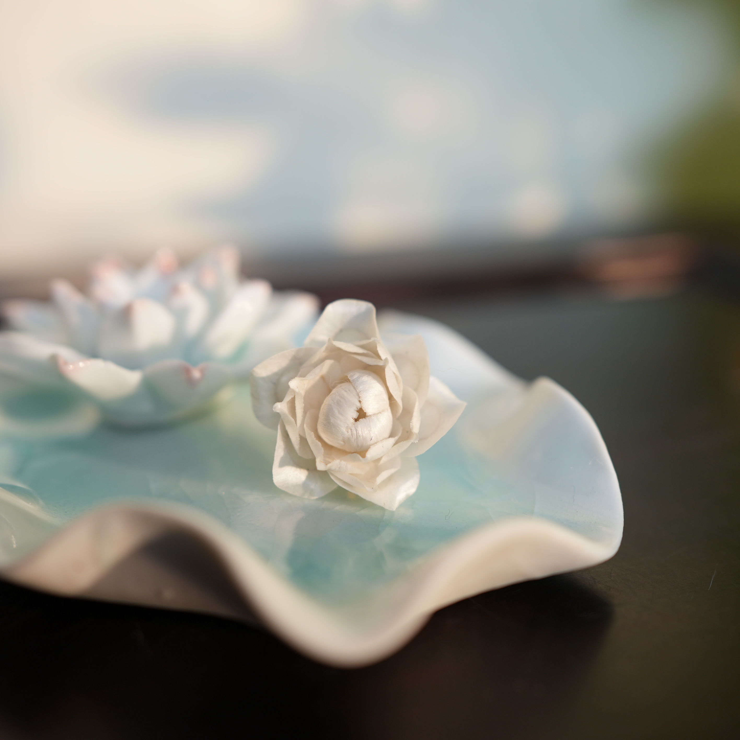 合金布艺戒指 【茉莉戒指】白色 非遗绒花工艺 国风配饰美物