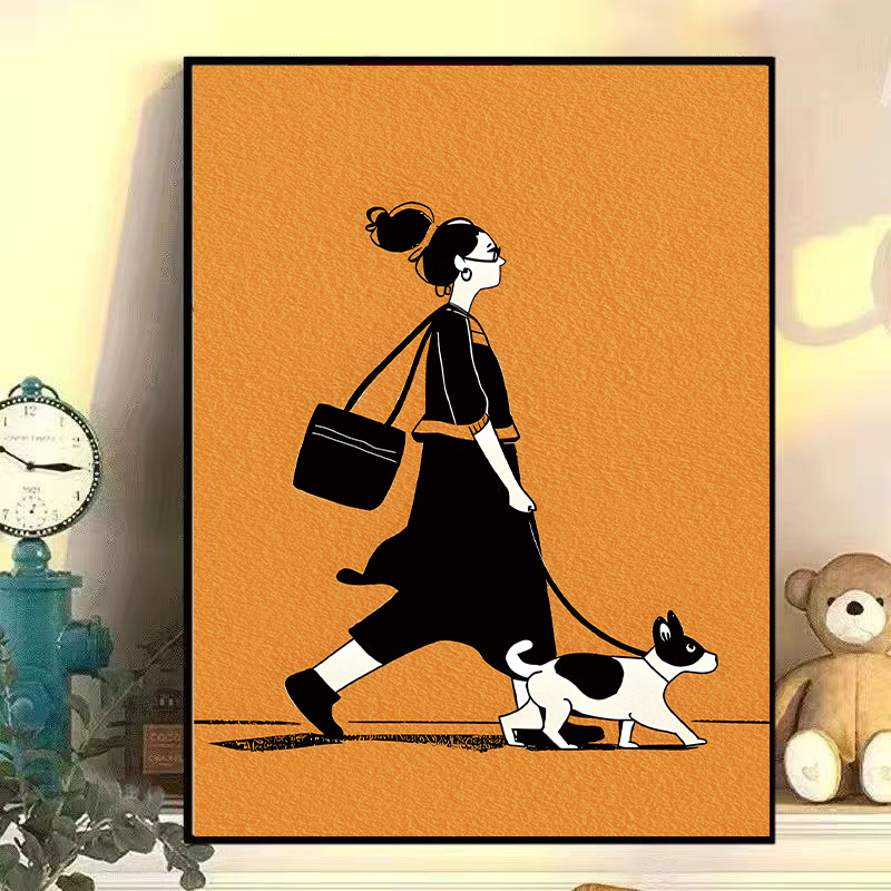 《趣味艺术》波普风客厅沙发背景墙及玄关饰壁画HA39-铝合金-50-70