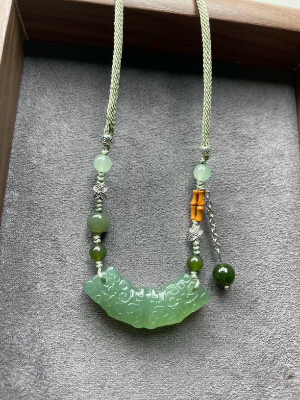 2202 照亮前程 岫玉玉衡星吊坠