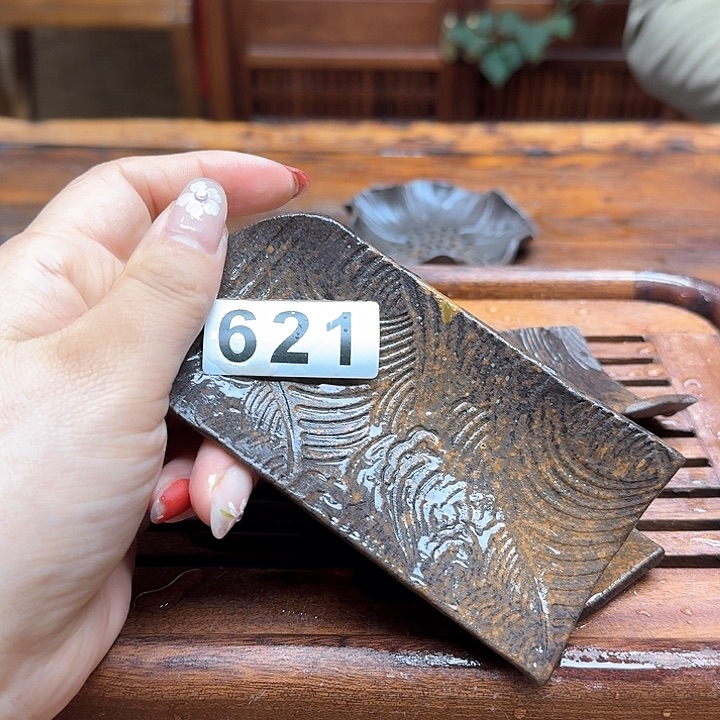 纯手工制作粗陶茶具