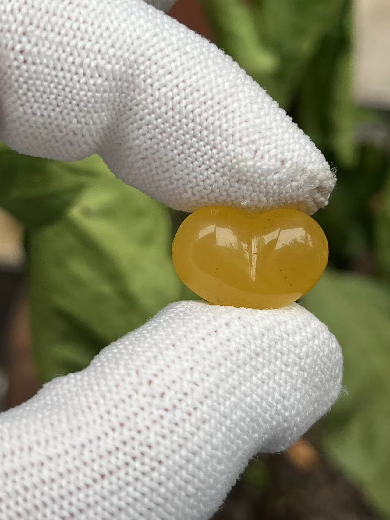 2977天然蜜蜡琥珀屁桃配饰17.9x12.9x8.7mm