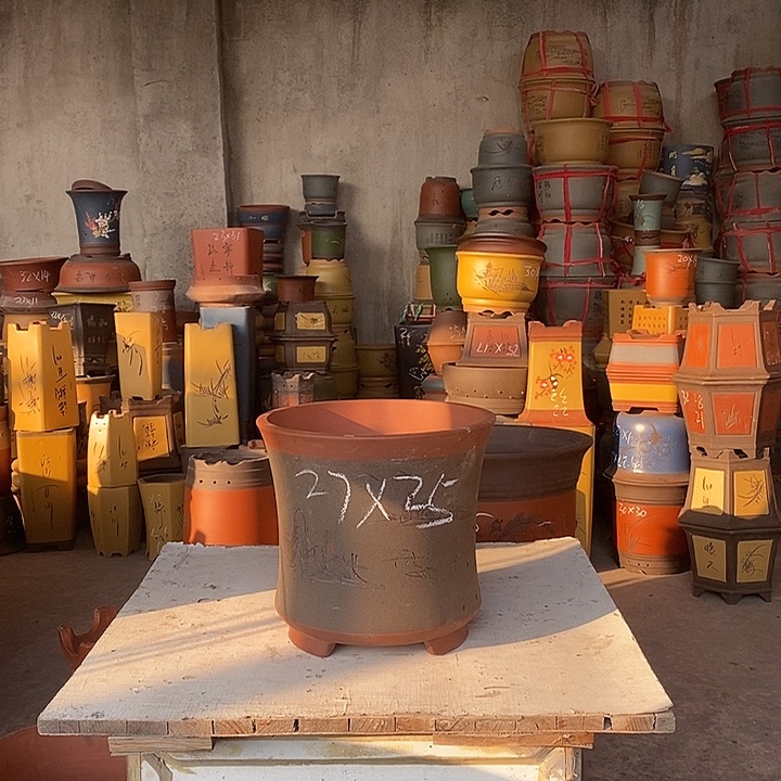 紫砂花盆紫砂花盆