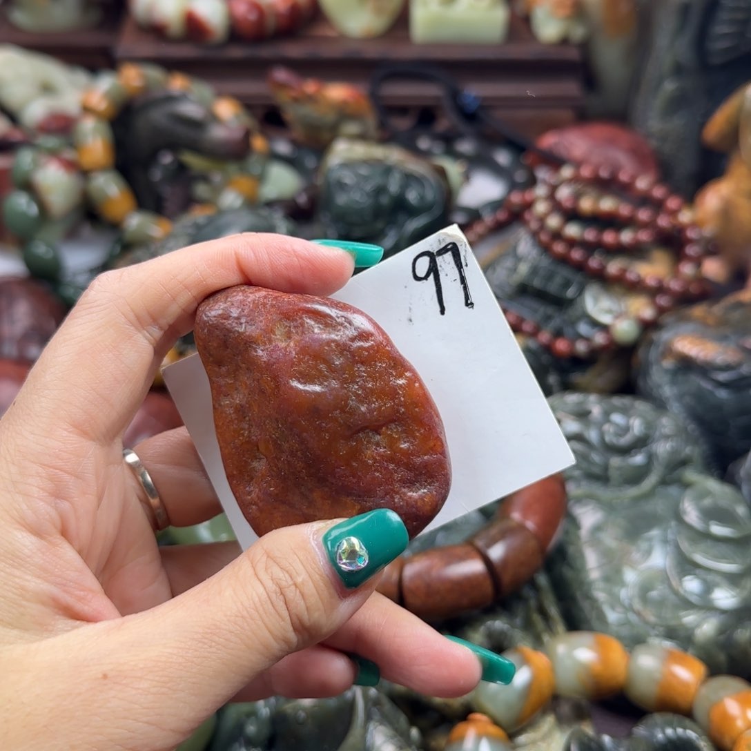 岫岩河磨玉（透闪石质玉）手把未镶嵌