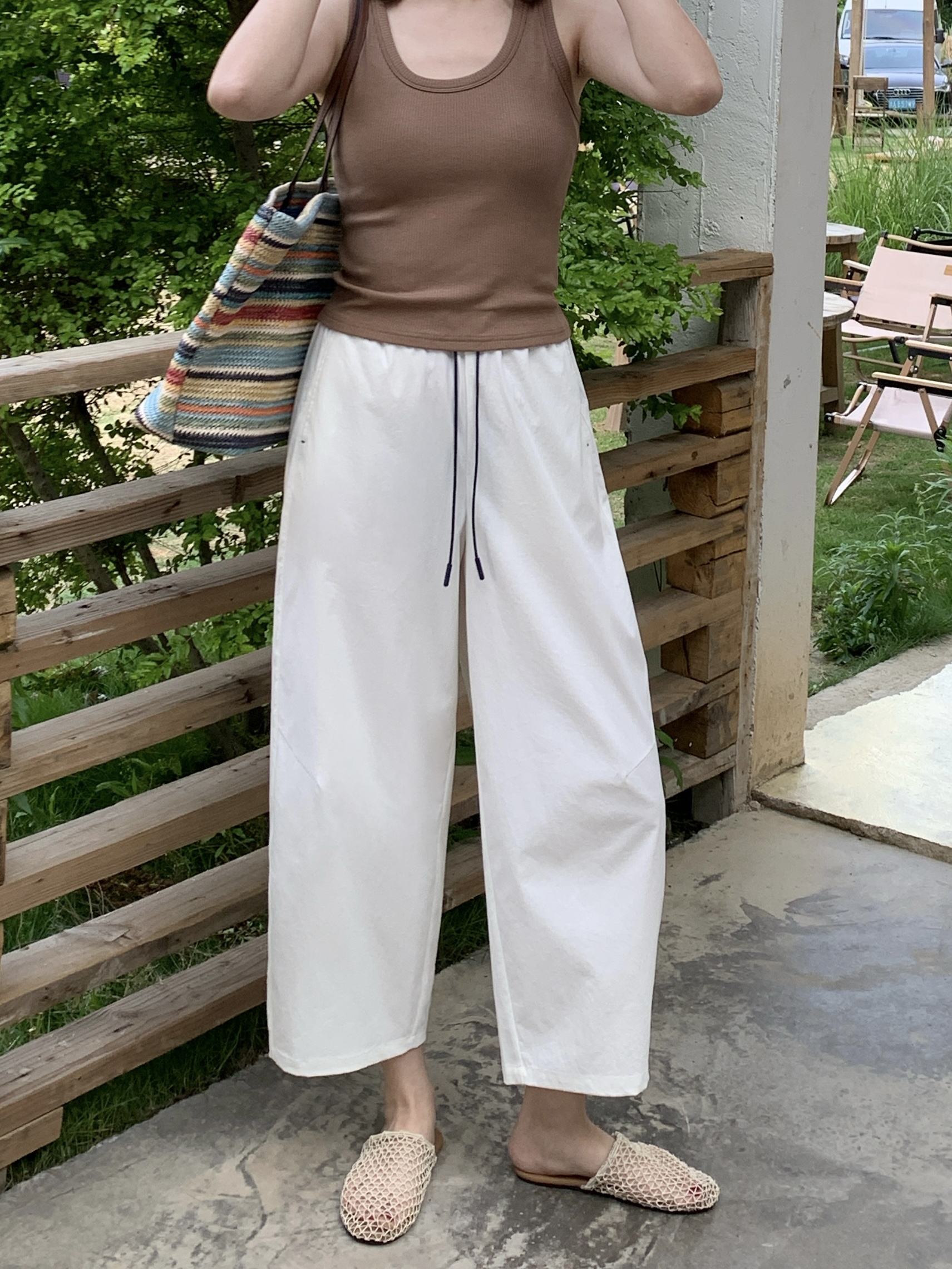 3548海维恩抗皱防晒气球裤夏季凉感舒适型