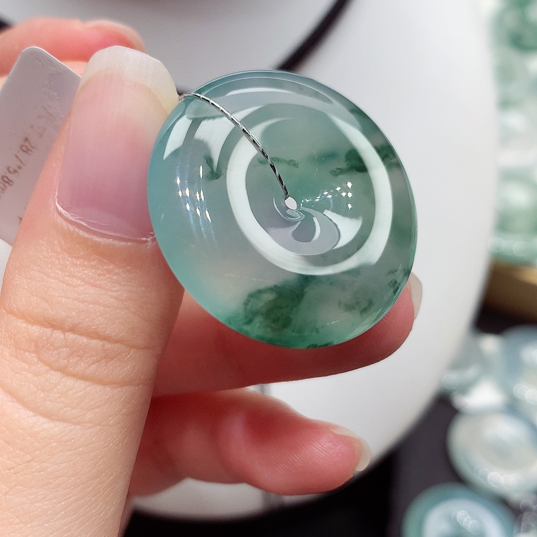 颈饰未镶嵌翡翠编号129，28.7/5.8