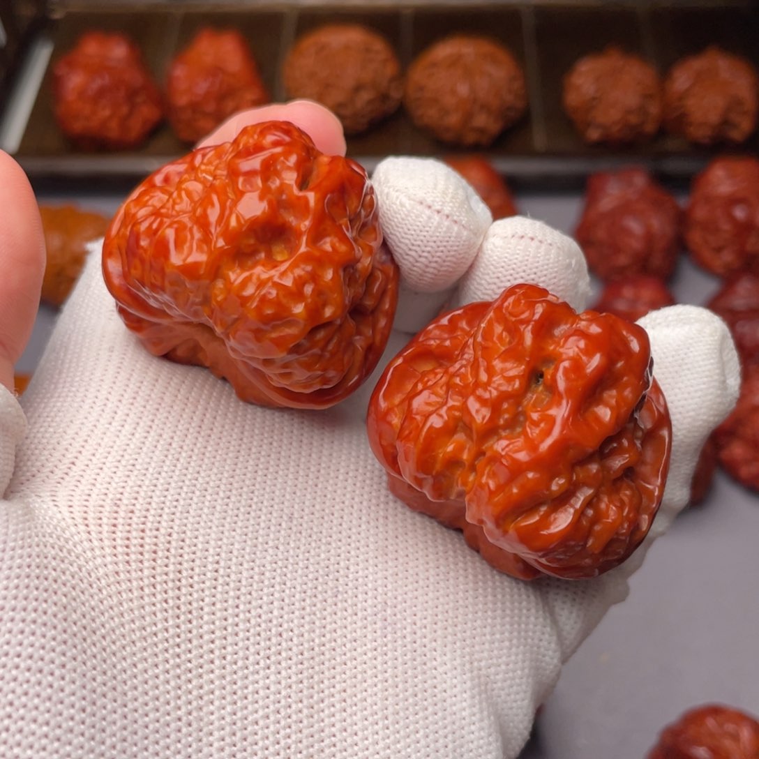 文玩核桃把件三****?蛤蟆头41