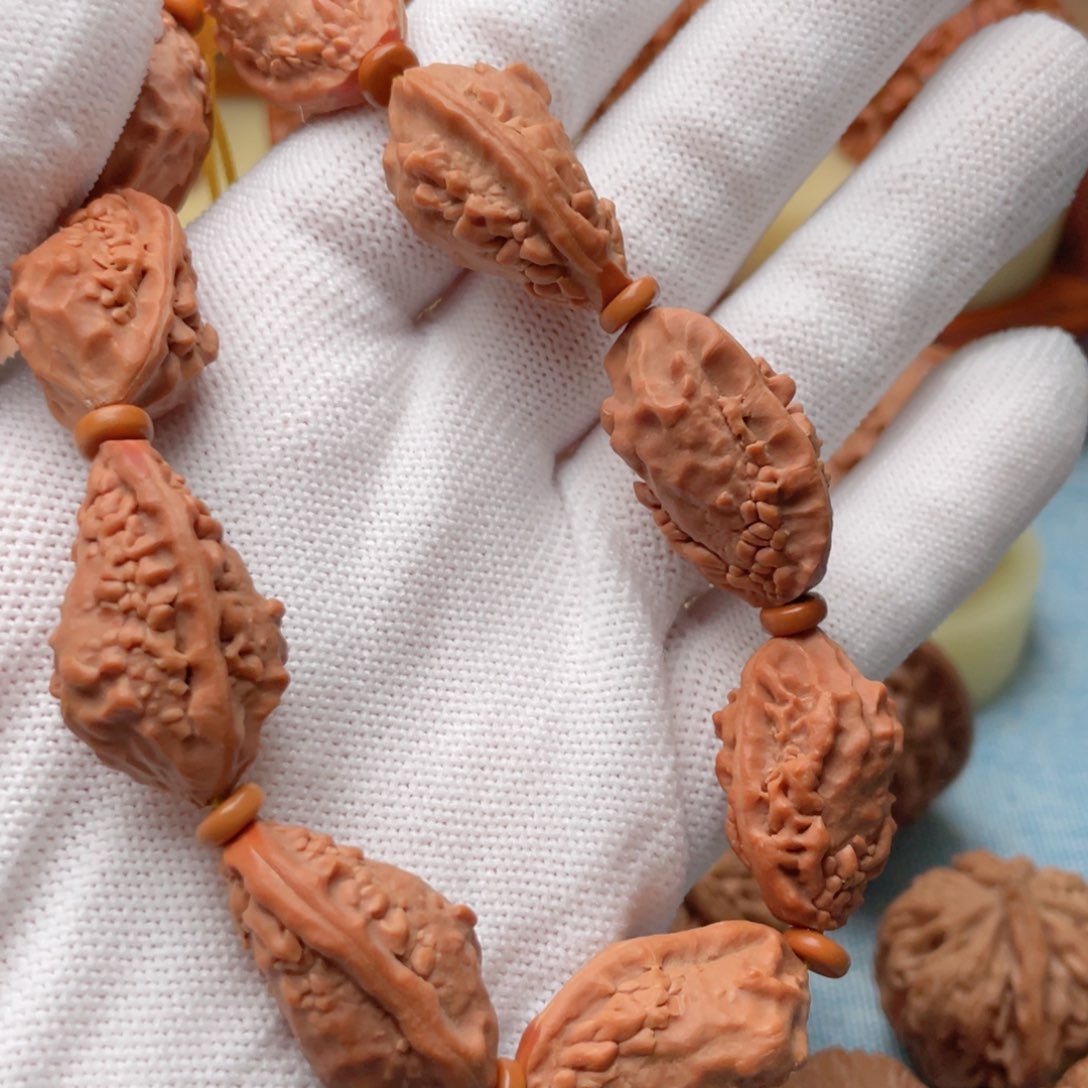 桃核吊坠17尺寸麒麟角手串