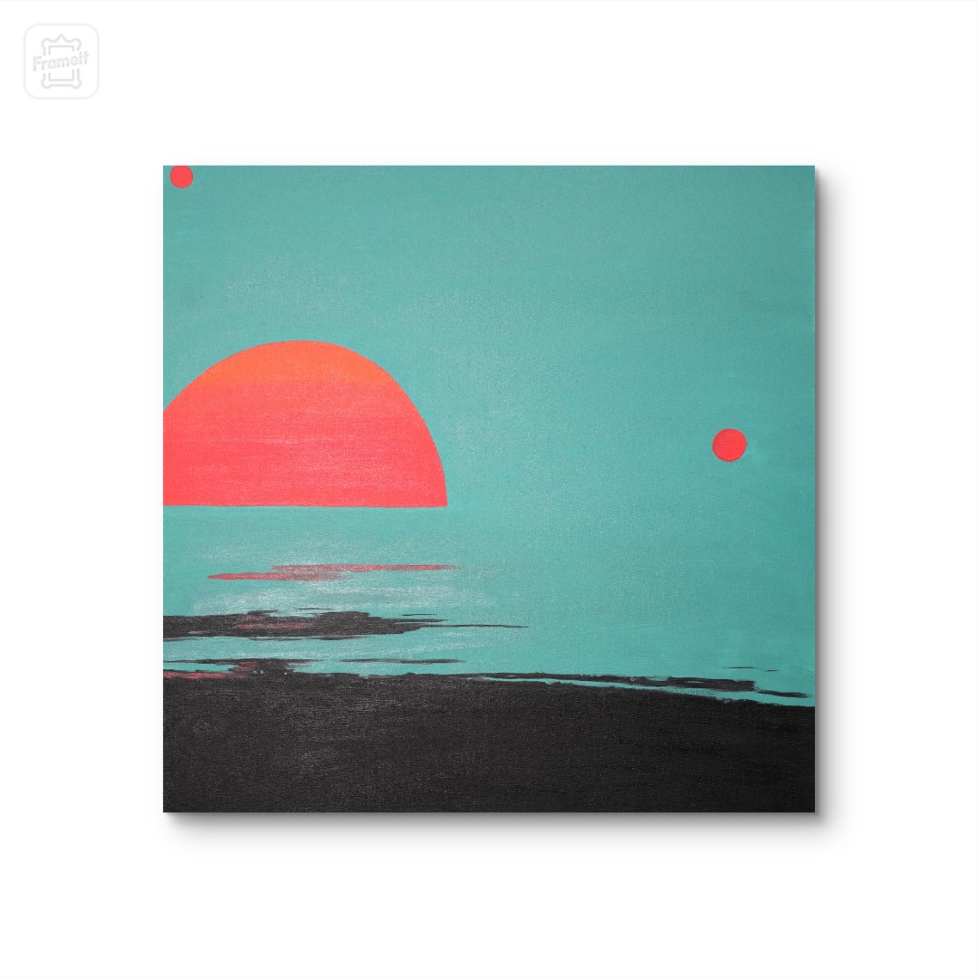 【日落】原创挂画 “90*90” No.950