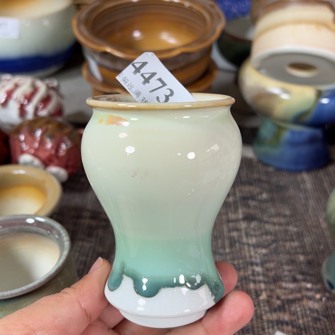 红陶景德镇手工花盆