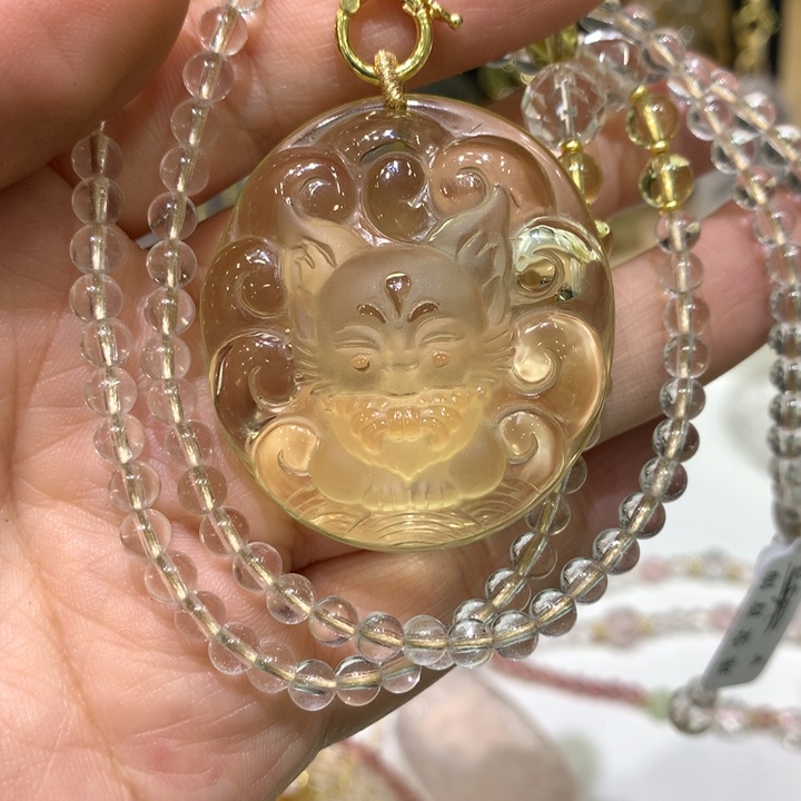 水晶颈饰未镶嵌天然