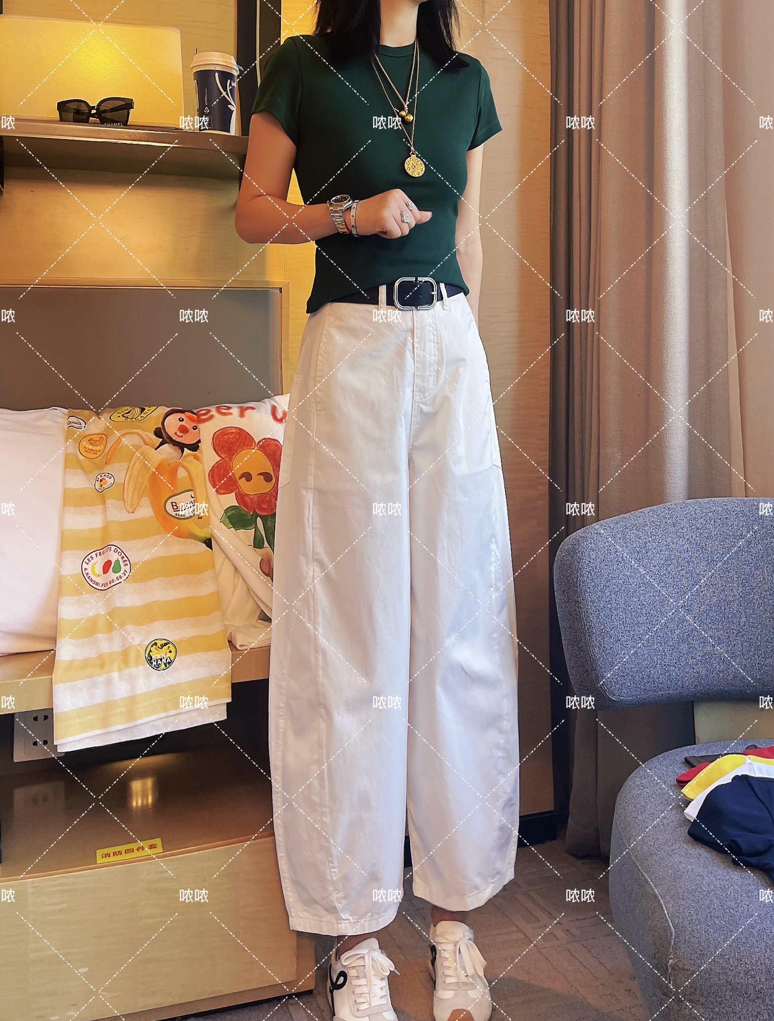 哝NONG【哈伦萝卜裤】-2025春夏新款简约哈伦萝卜裤九分裤01392648