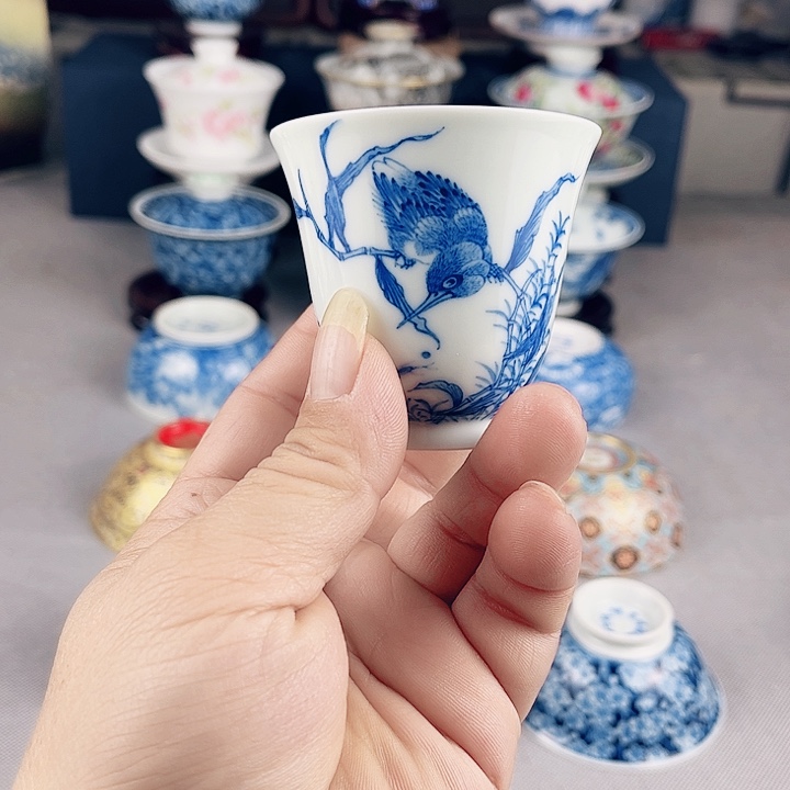 杯顾老师青花主人杯