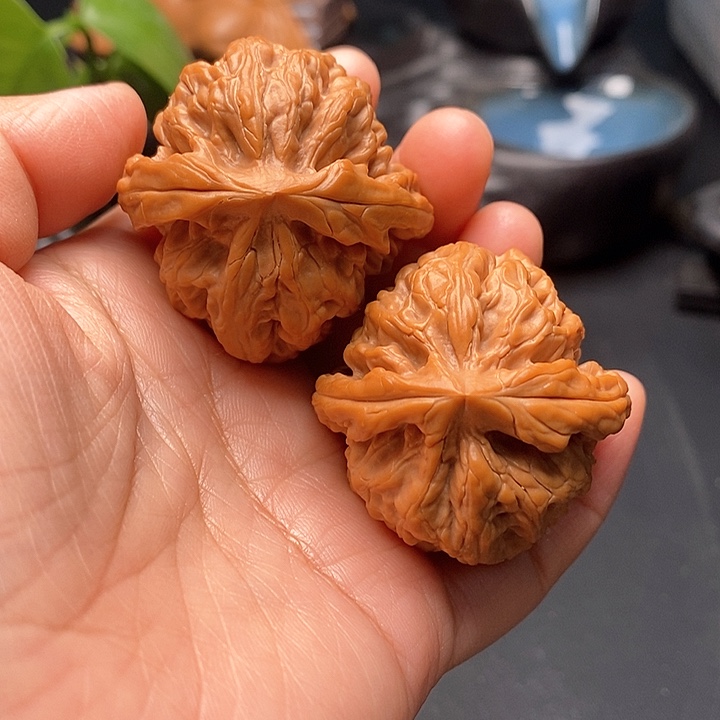 把件文玩核桃红锦鲤41尺