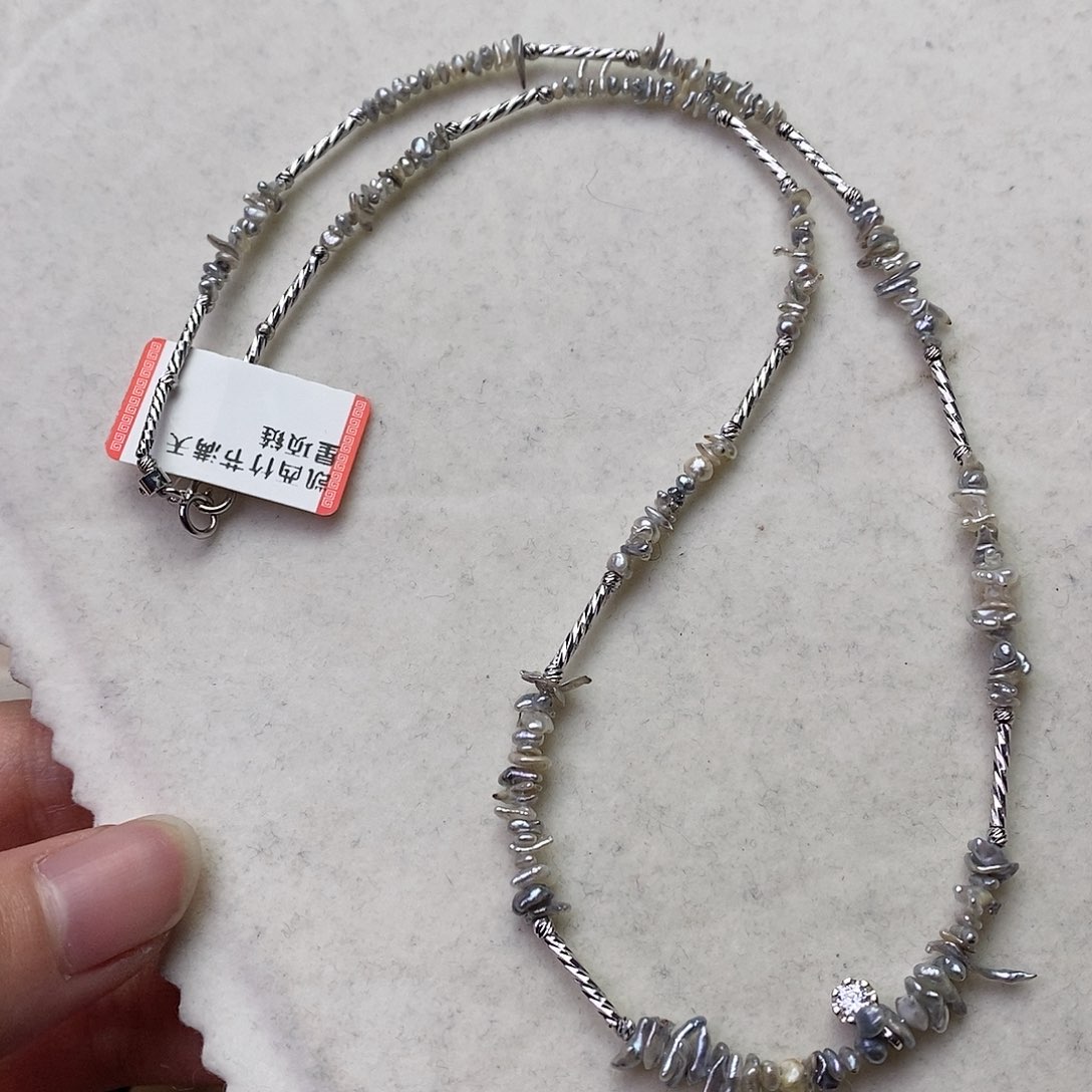 海水珍珠颈饰银S925镶嵌