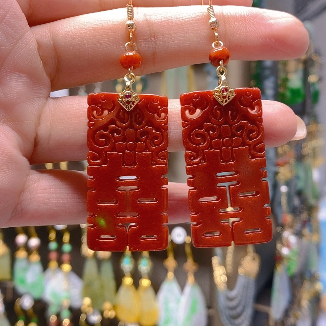 未镶嵌翡翠耳饰翡翠