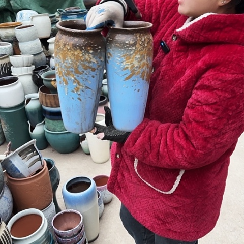 口13高31瑕疵盆子。