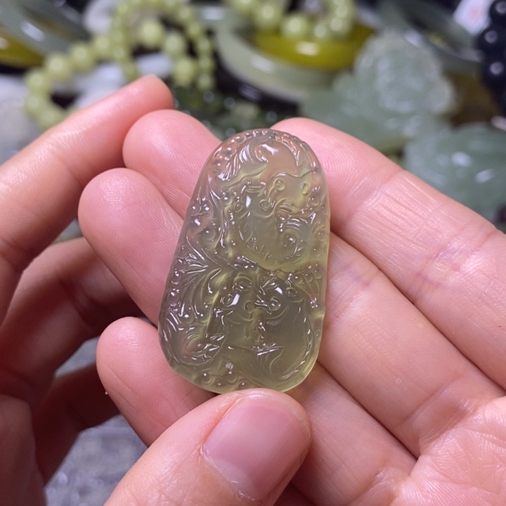 岫玉天然岫玉挂件未镶嵌