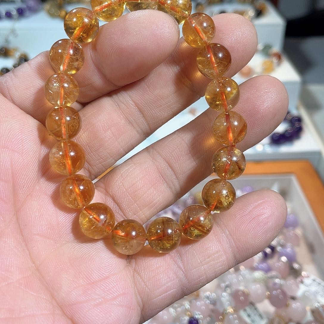 水晶手链未镶嵌黄水晶