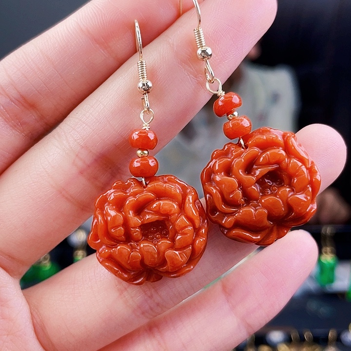 翡翠耳饰未镶嵌饰品