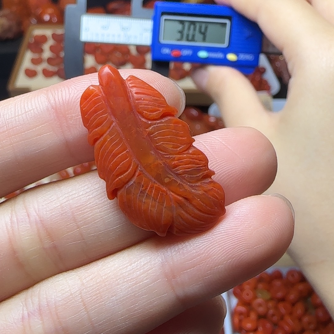 南红玛瑙未镶嵌吊坠(不含链)