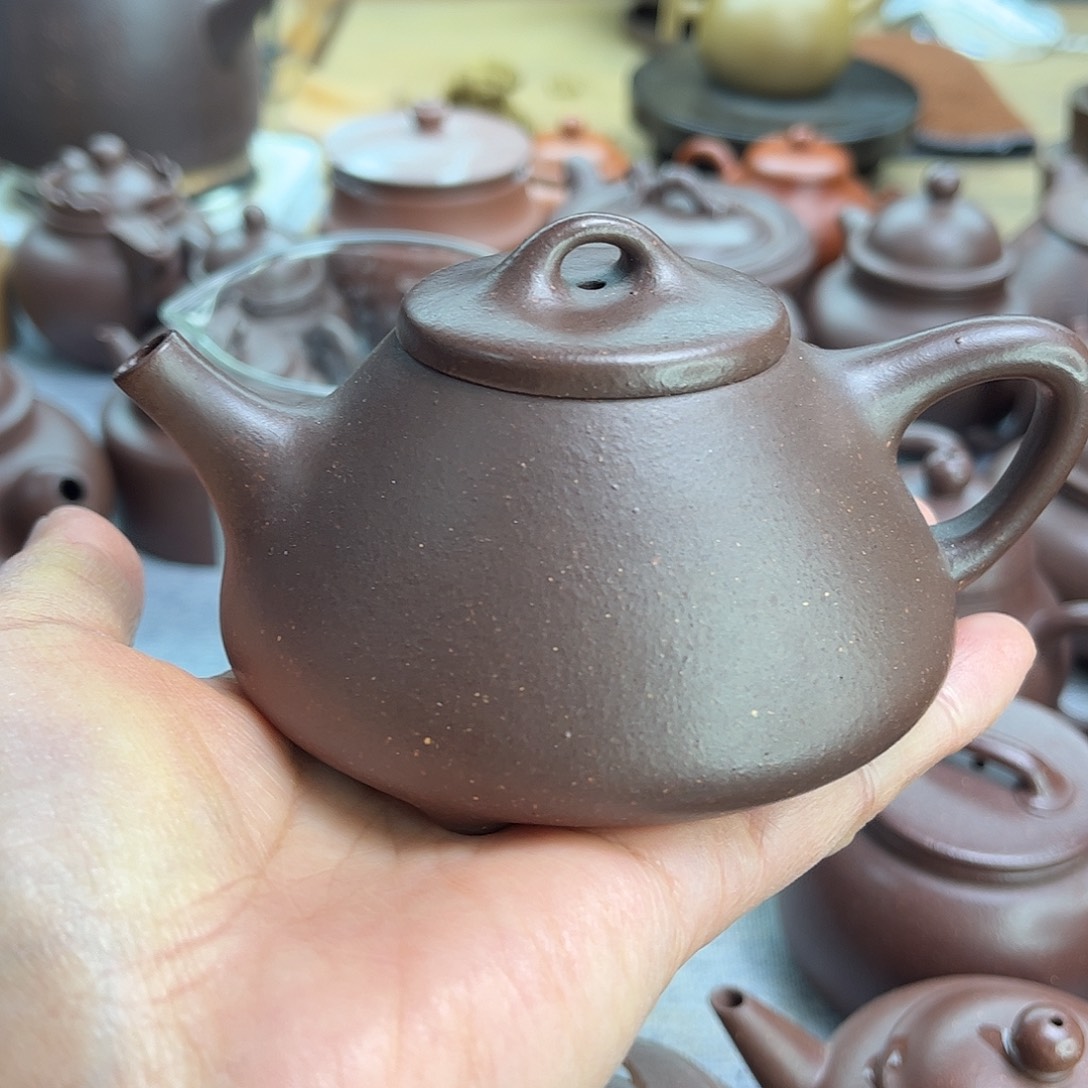 暴****茶壶紫砂黄龙山原矿天青