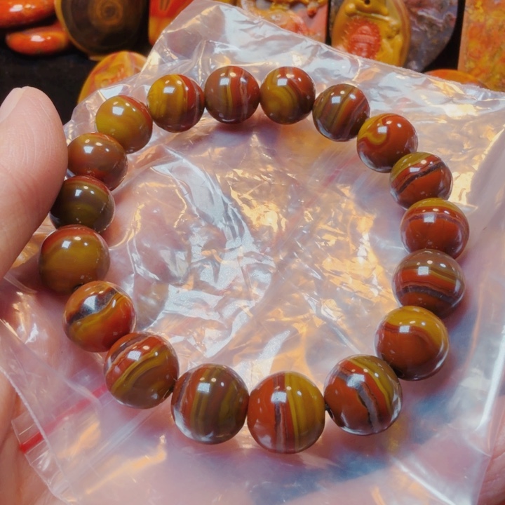 用***3玛瑙/玉髓未镶嵌手链