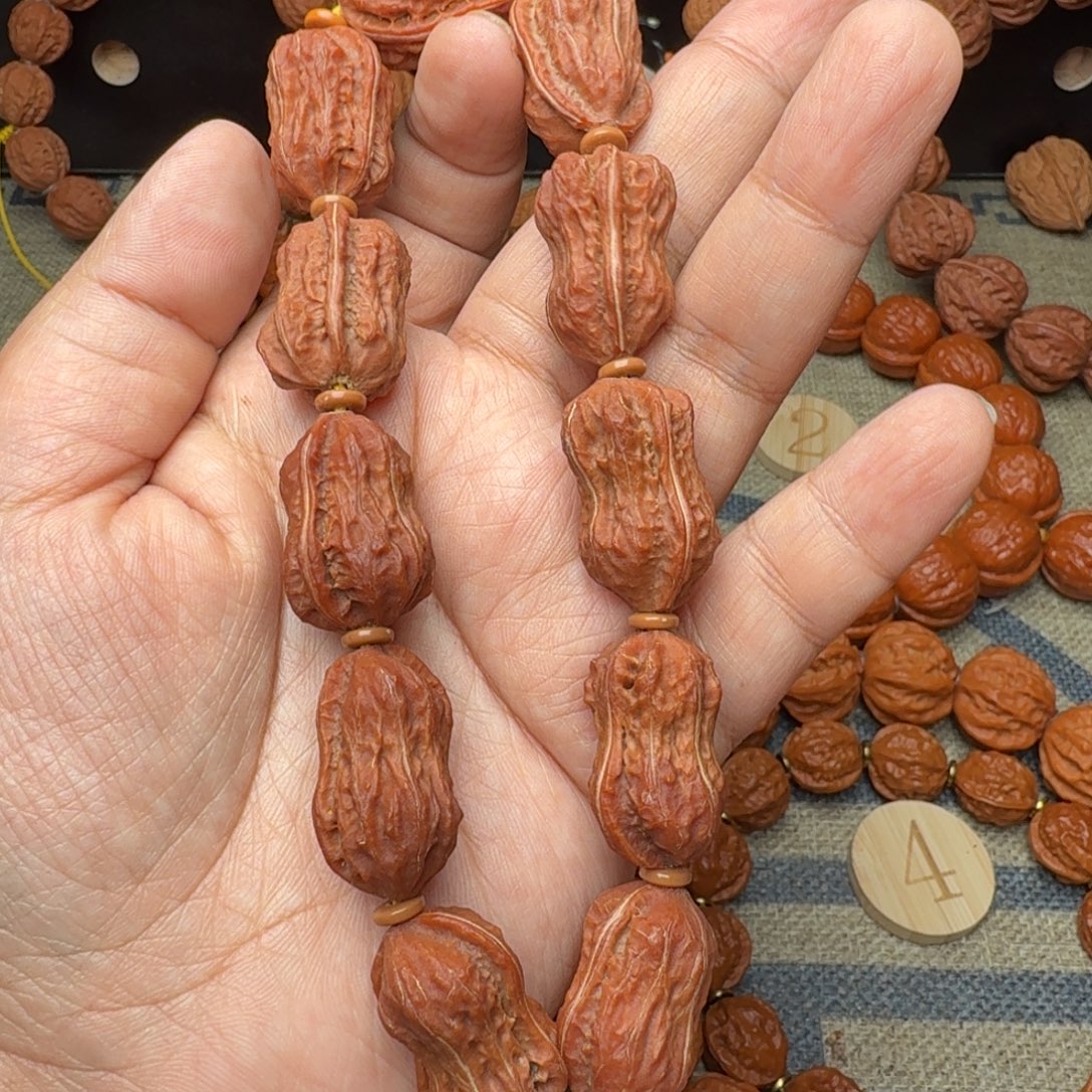 华***远手串文玩核桃白茬花生手持17