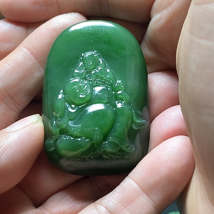 和田玉（碧玉）挂件未镶嵌