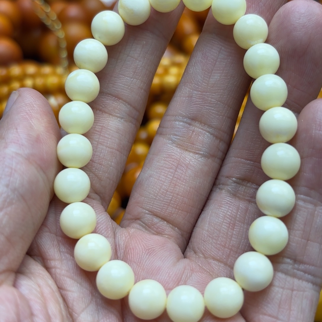 琥珀手链未镶嵌蜜蜡