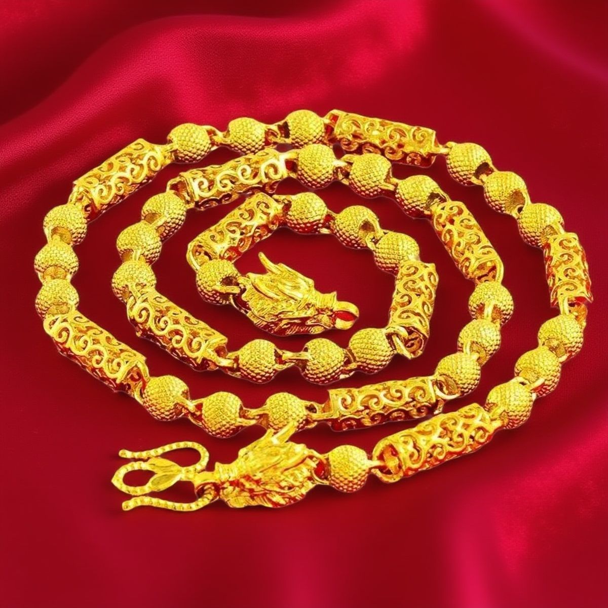 合金项链 男款卡8帝王祥云项链