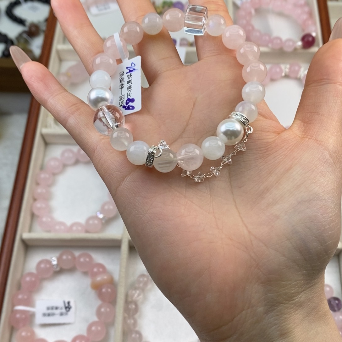 水晶手链未镶嵌粉水