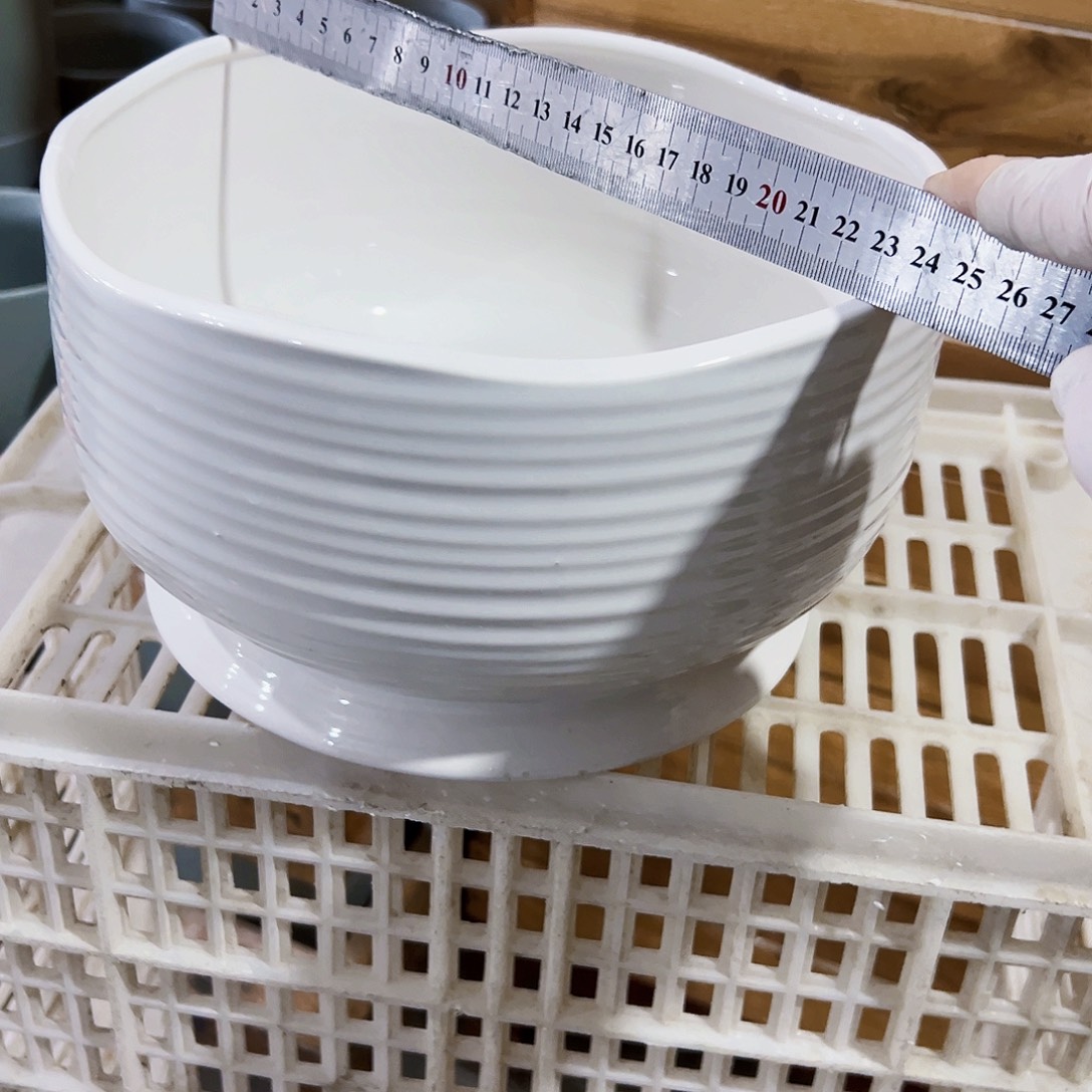 有孔外贸尾单陶瓷花盆凑单10米包邮瑕疵瑕疵