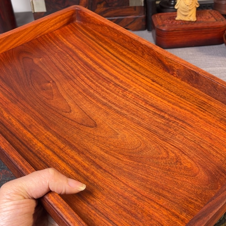 贡木赞比亚小叶紫檀文盘