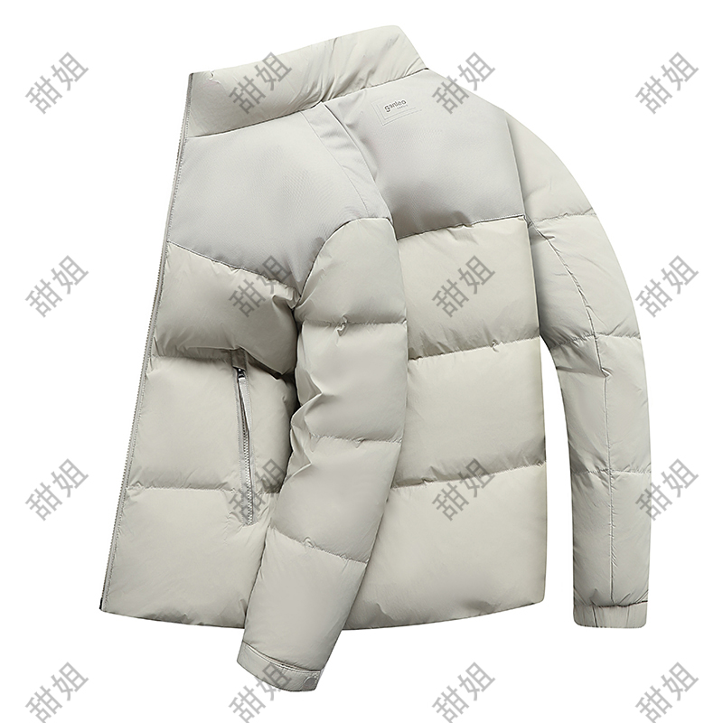 立领羽绒服男2025冬季新款时尚休闲百搭面包服保暖外套5019