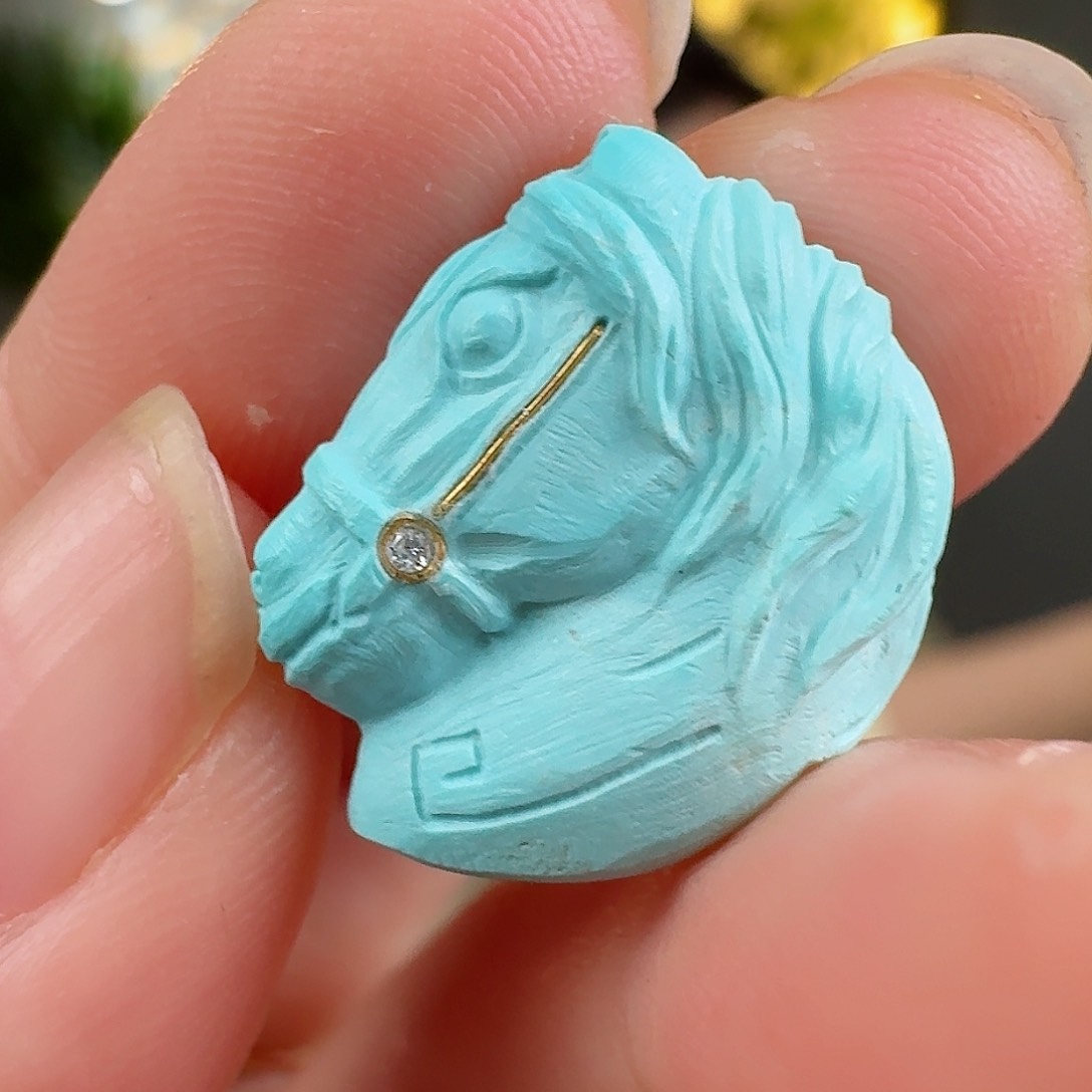 绿松石珠宝奇石未镶嵌