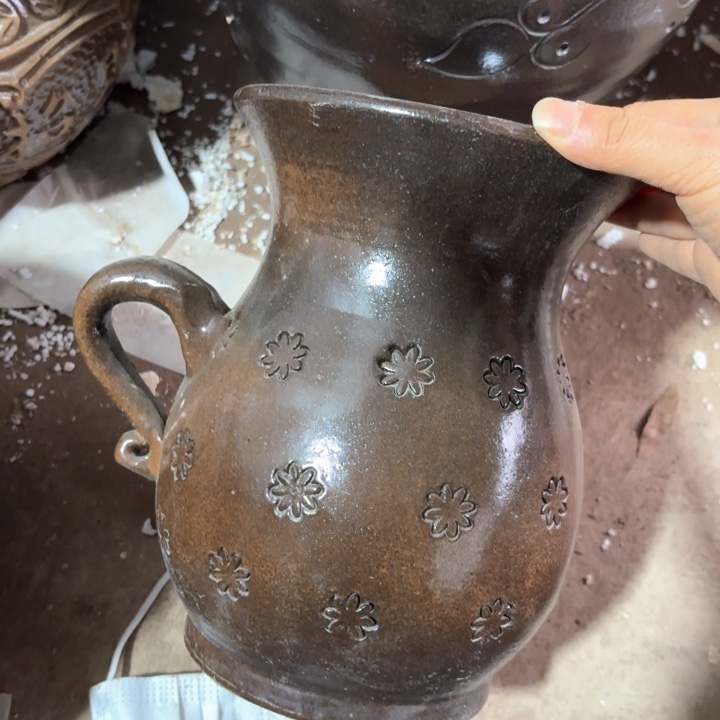 紫砂花盆口径15/20有孔